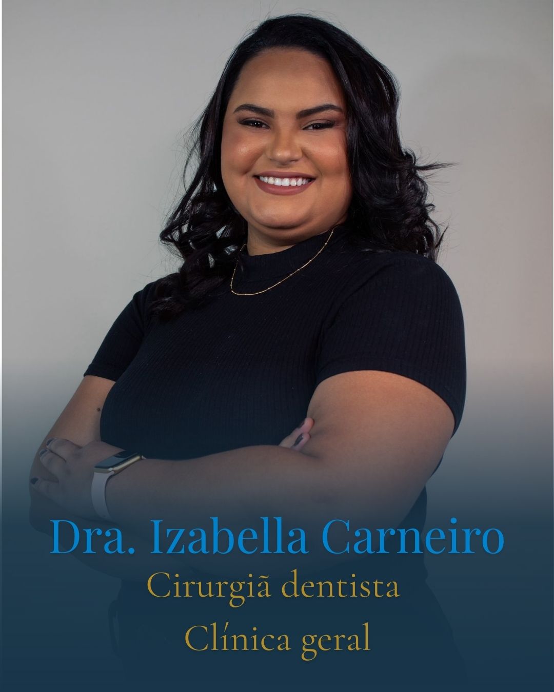 Retrato da Dra. Izabella, sorrindo